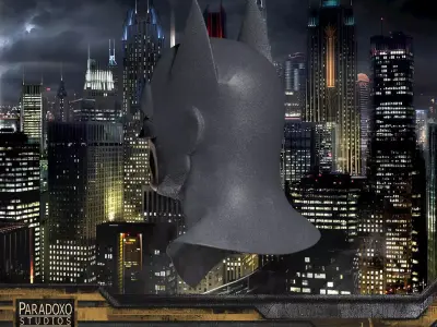 Batman Cowl In The Style Of State Farm Commercial 3D model