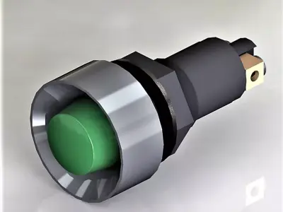 signal light green 3D model