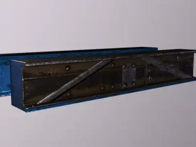 Crane Platform B Low-poly 3D model