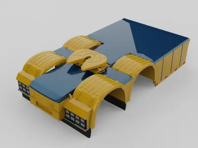 Holland truck chassis covers 3D model