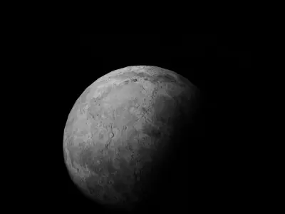 Moon 3d Low-poly 3D model