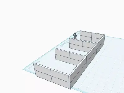 Aggregate Storage Walls Modular H0 3D print model