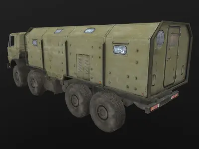 Kamaz Pack Low-poly 3D model
