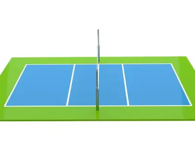 Volleyball Court 01 3D model