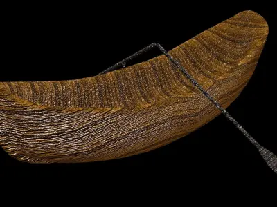 Old Rowboat Low-poly 3D model