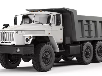 Ural 55571 dump truck 2020 3D model