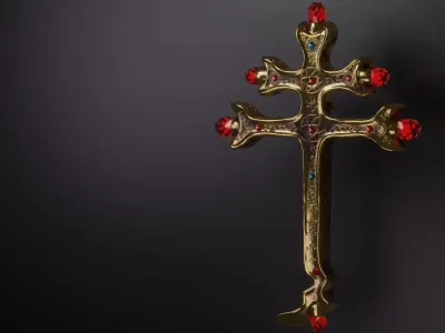 Golden Cross 3D model