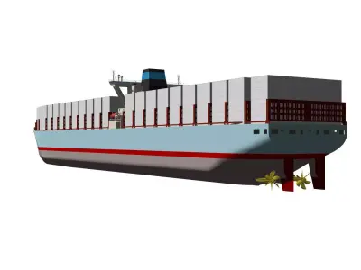 Container Ship 3D model from CGTrader