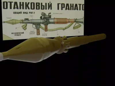 RPG-7 Low-poly 3D model buy