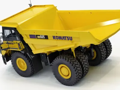 Komatsu HD605-8 Rigid Dump Truck 3D model