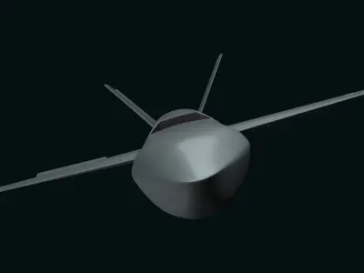 LANCA stealth fighter 3D model