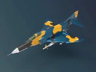 F-4E Phantom II 3D model by Iskhafel