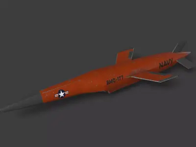 Kratos BQM-177 Low-poly 3D model