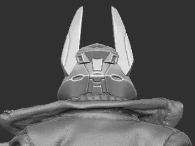Cyberpunk Anubis Mezco Head 3D print model