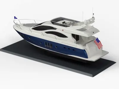 60 Foot Motor Yacht 3D model