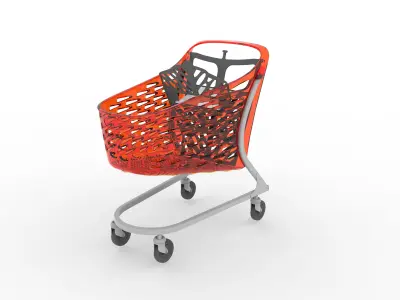 Shopping Cart Rabtrolley Samba 130L 3D model