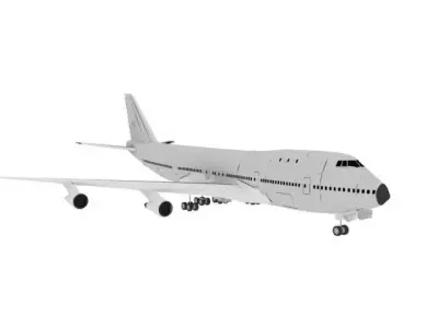 Airplane B747 Free 3D model