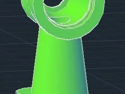 Conical shaft holder 3D Free 3D model