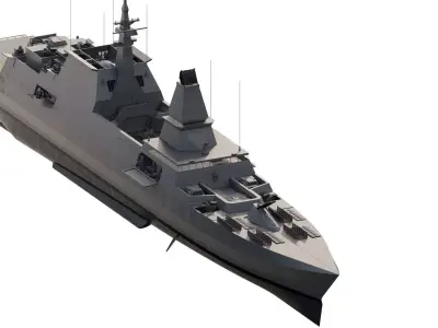 US NAVY USS STEALTH CRUISER 3D model