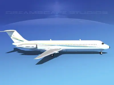 Douglas DC-9-40 Executive 3 3D model
