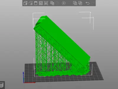 Pre supported H0 1 87 scale box trailer proxy 3D print model
