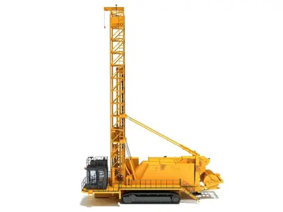 Rotary Drilling Rig 3D model get