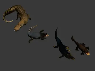 Crocodile 3D model purchase