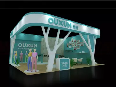 Exhibition - Area - 9X10-3DMAX2009-01 3D model