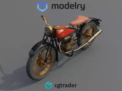 Motorcycle 3D model 6