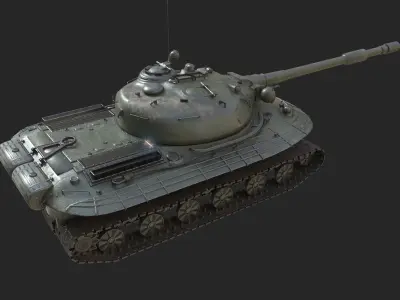 Tank Object 279 Soviet Heavy tank for Nuclear war Low-poly 3D model