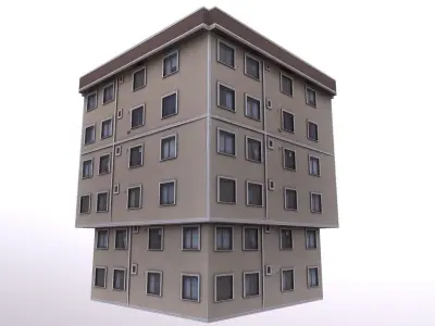 Architectural Building-12 Low-poly 3D model