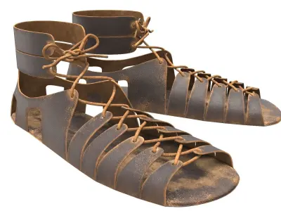 Roman legionary shoes 3D model