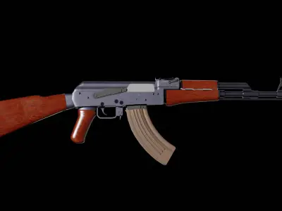 AK47 - FREE - game ready Free 3D model