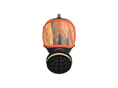 Realistic Gas Mask 3D Model Protective Gear Low-poly 3D model