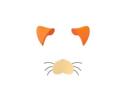 Cat Face 3D model