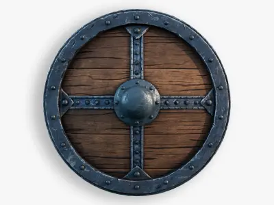 Viking Shield Standar 3D model