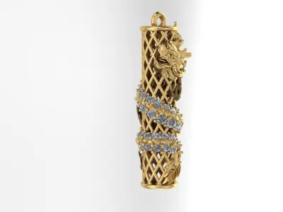 Chinese dragon 3D print model by Rithy-Jewelry-design  3D print model