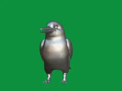 Guam Micronesian Kingfisher Wild Bird 3D model