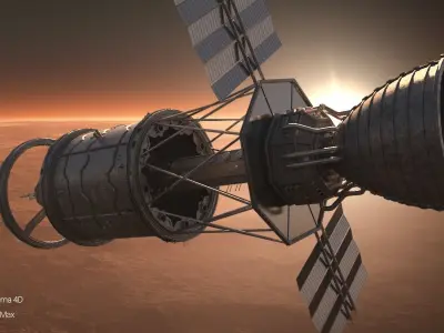 Space module 3D model