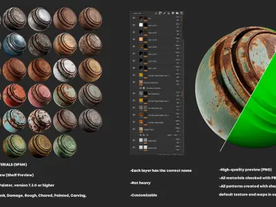 Metal Damaged Smart Materials Vol 01 Texture