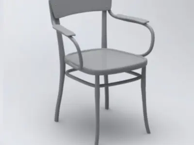 Antique armchair 3D model
