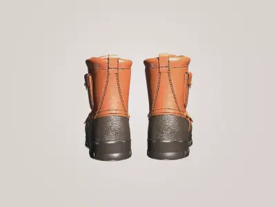 Tactical Winter Boots 3D Model - Game Ready Footwear Low-poly 3D model