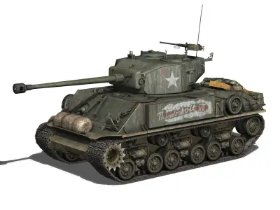 M4A3E8 HVSS Sherman - Easy Eight 3D model