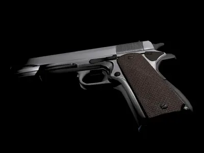 M1911 Game ready Low poly Low-poly 3D model