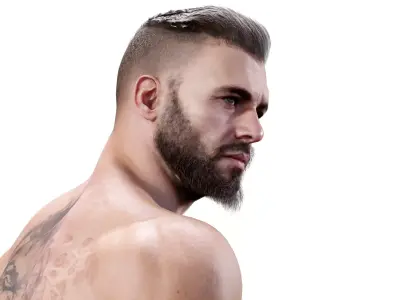 Realistic Military Base Male Character Starter Low-poly 3D model