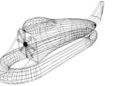 Hovercraft - Futurastic 3D model