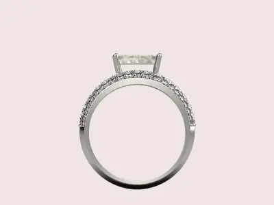  Engagement rings Low-poly 3D model