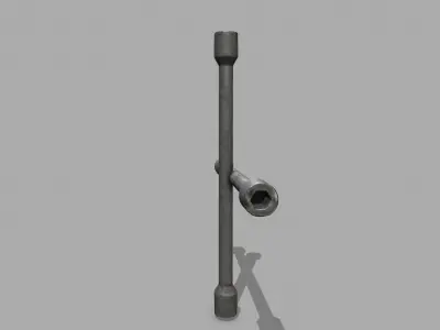  Lug Wrench Low-poly 3D model purchase