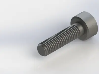 M8X30 mm Socket Head Screw Free 3D model