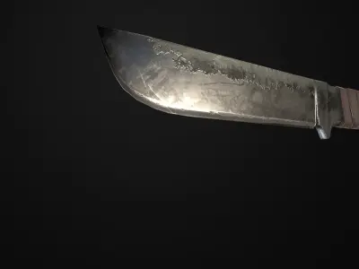 Medieval Knife Free low-poly 3D model